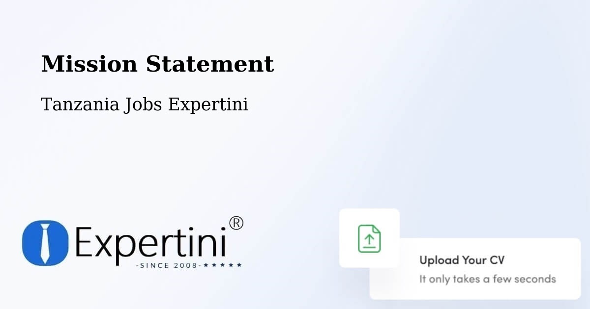 Corporate Mission – Kabula - Tanzania Jobs Expertini